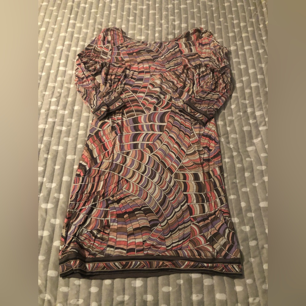 Low back fun pattern Trina Turk dress